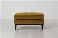 Swyft Model 02 Ottoman Footstool - Mustard Velvet RRP £629