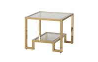 DFS Lina Champagne Gold & Glass Side/Lamp Table RRP £499