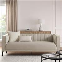 Dusk Madison Stone Grey Weave 3 Seater Sofa RRP £759