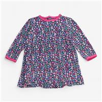 Jojo Maman Bb, Dress Blue With Flowers, Mice & Toadstools & Pink , ...