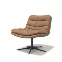 Modulax Mix Sit Embrace Cognac Leather Low Lounge Chair RRP £889