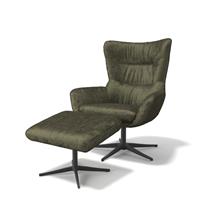 Modulax Jimmy Celine Olive Swivel Lounge Chair & Footstool RRP £1299