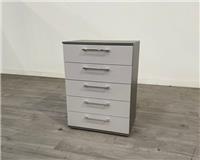 Arighi Bianchi Disselkamp Studioline Grey & White 5 Drawer Chest RRP £1117