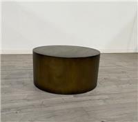 Arighi Bianchi Carrea Round Bronze Patina Drum Coffee Table Ombre RRP £669