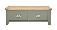 DFS Sloane Oak 2 Drawer Storage Coffee Table RRP £349