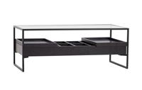 DFS Divario Black Darkwood & Glass Storage Coffee Table RRP £399
