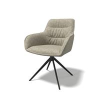Modulax Como Celine Husk Mobus Fabric Dining Chair with Swivel Base RRP £279
