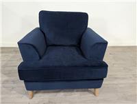Marks and Spencer M&S Copenhagen Navy Aquaclean Velvet Armchair RRP £699