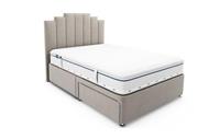 DFS Niamh Mink Velvet Super King 2 Drawer Storage Divan Bedframe RRP £899
