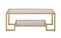 DFS Lina Champagne Gold & Glass Coffee Table RRP £699