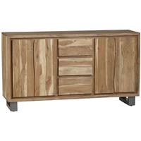 Big Furniture Warehouse Live Edge Solid Acacia 3 Door Large Sideboard RRP £600