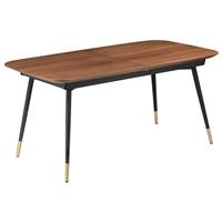 DFS Ore Walnut Brown & Black 6-8 Seater Extending Dining Table Ore RRP £999