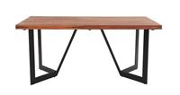 DFS Noaria Sheesham Wood & Black Iron Dining Table RRP £899