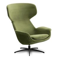 Nest Rena N006 Matcha Green Fabric & Ebony Metal Swivel Chair RRP �1599