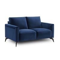 Nest Gustav 4106 Atlantic Blue & Black Metal 2 Seater Sofa RRP £1399