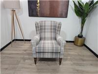 Marks and Spencer M&S Highland Dove Grey Cosy Tartan Fireside Armchair RRP £899