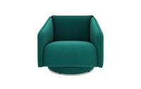 DFS Lovise Teal Velvet Swivel Accent Chair RRP £599