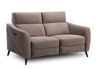 Nest Hugo 2-Seater Power Recline Sofa in Taupe with Black Metal Legs RRP £2499