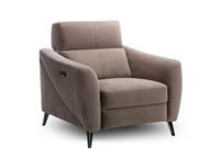 Nest Hugo Power Armchair in Taupe with Black Metal Legs RRP £1399