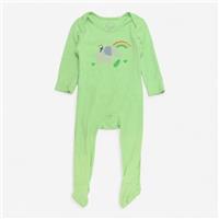 Frugi, Green Sleepsuit Elephant Toucan, 6-9 Months 392443E4DC4B/3