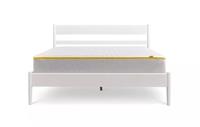 DFS Eve Double Bed Frame Minimalist Scandi Look in White RRP £469