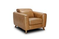 Nest Mai Armchair Power Recline New Berlin Honey with Walnut Wood Legs RRP £1799