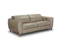 Nest Mai 3-Seater Sofa 2x Power Recline Feather Grey Walnut Wood Legs RRP £3498