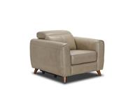 Nest Mai Armchair Power Recline Feather Grey with Walnut Wood Legs RRP £1799