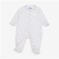Jojo Maman Bb, Sleepsuit White With Pink Hearts, 0-3 Months 431636415695/3