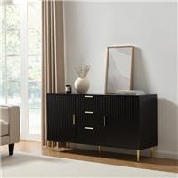 Dusk Evie Black & Gold Effect Sideboard with Drawers RRP &pound;269