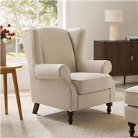 Dusk Nora Oatmeal Linen High-Back Armchair RRP &pound;289