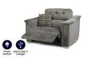 La-Z-Boy Hollywood Grey Power Recliner Cuddler Chair RRP £1949
