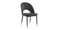 DFS Pair of Dining Chairs Heytime Velvet Grey RRP £358