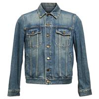Saint Laurent Washed Jacket in Blue Cotton Denim - FR50 Regular