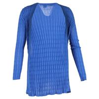 Missoni Knitted Open Cardigan in Blue Cotton - IT40 Regular