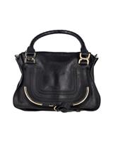 Chloe Marcie Medium Handbag in Black Leather