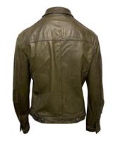 Neil Barrett Jacket in Khaki Leather - S Regular