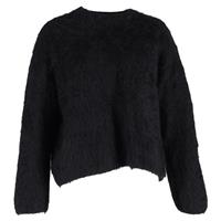 Totme Biella Round-Neck Sweater in Black Alpaca - XS Regular