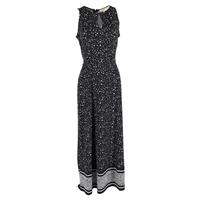 Michael Kors Printed Maxi Dress in Black Polyester - UK14 Regular