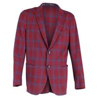 Etro Houndstooth Single-Breasted Blazer in Red Wool - IT50 Regular
