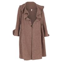 Sonia Rykiel Houndstooth Coat in Brown Wool - FR40 Regular