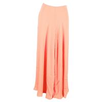 Galvan High-Waisted Maxi Skirt in Coral Polyester - UK12 Regular