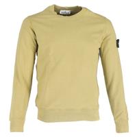 Stone Island Garment Dyed Fleece Sweatshirt in Dark Beige Cotton - S Regular