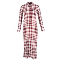Theory Plaid Shirt Dress in Red Cotton - US2 Regular