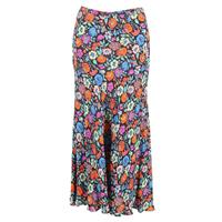 Etro Floral Print Midi Skirt in Multicolor Silk - IT42 Regular