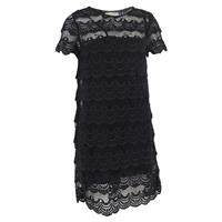 Michael Kors Lace Detail Mini Dress in Black Cotton - US10 Regular