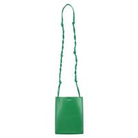 Jil Sander Small Tangle Shoulder Bag in Green Leather