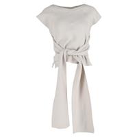 Bottega Veneta Wrap T-Shirt in Beige Cotton - IT40 Regular