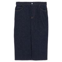 Chlo Braided-Waist Slit-Hem Denim Skirt in Blue Cotton - FR40 Regular