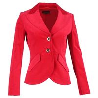 Escada Single-Breasted Blazer in Red Wool - FR38 Regular